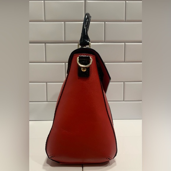 Kate Spade Post St Little Nadine Red Leather Envelope Shoulder Hand Bag - Picture 3 of 7